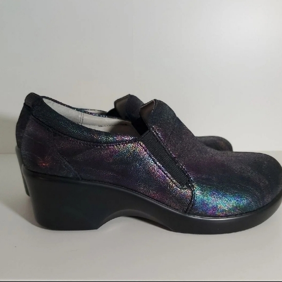 Alegria wedge clogs black iridescence EU size 36 - Picture 2 of 4